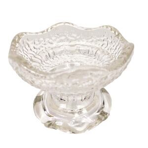 Vintage Anchor Hocking Pebble Glass Candle Holder Stax Pillar Reversible Taper